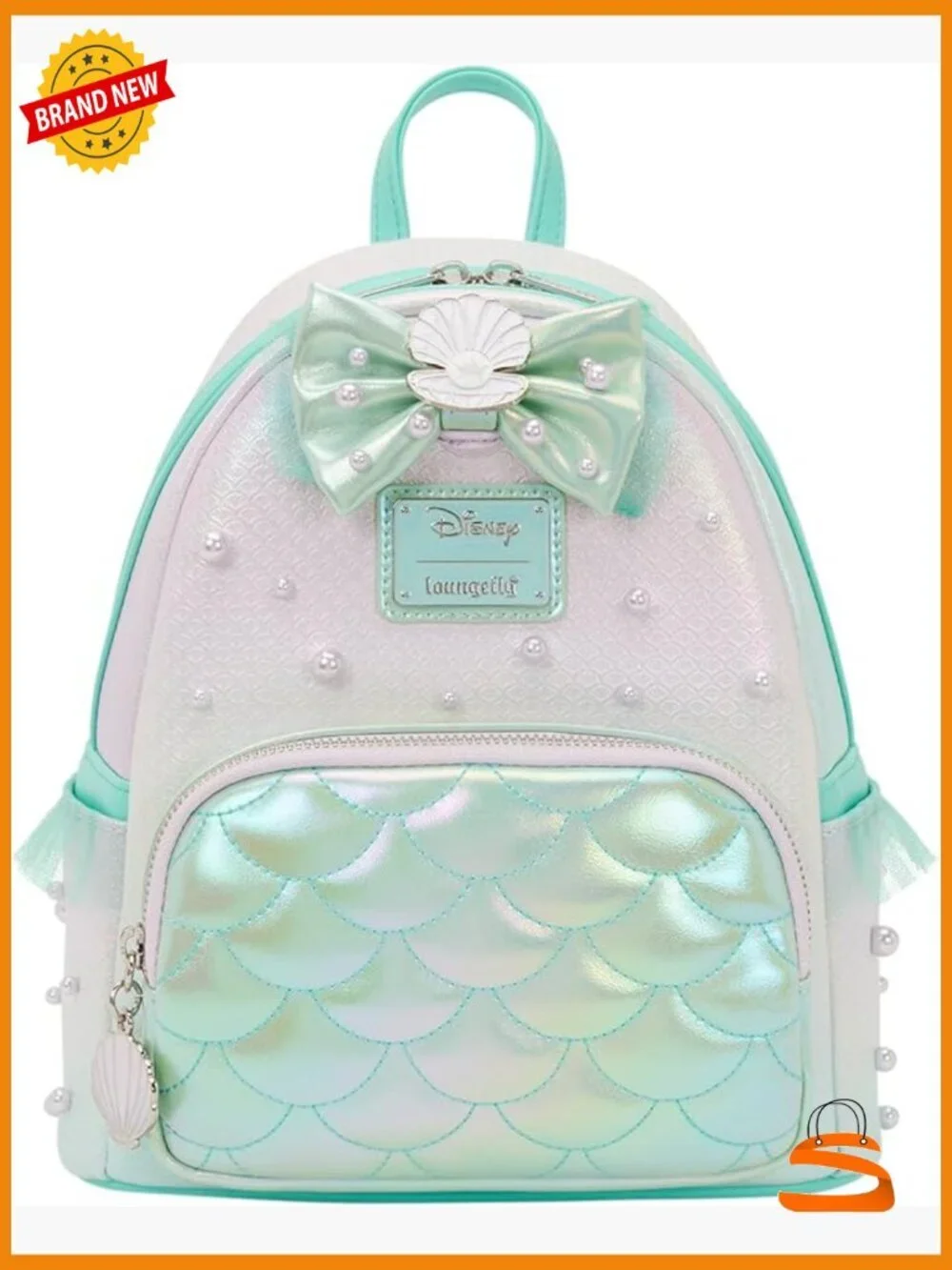 Mini Backpack - Iridescent Applique Details Adjustable Straps